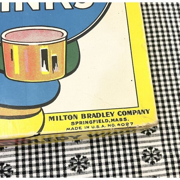 Vintage Jumbo Tiddledy Winks Game 1930s Milton Bradley Nostalgic Classic - Picture 5 of 10